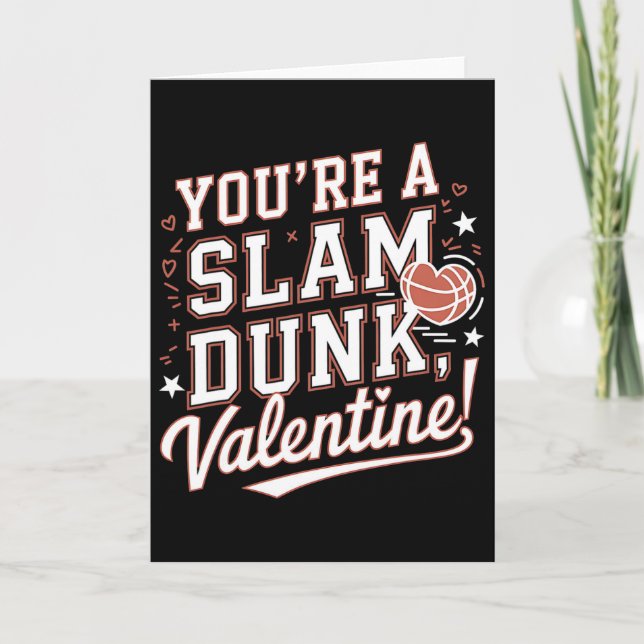 Carte Vous êtes une Saint-Valentin de basket-ball romant (Devant)