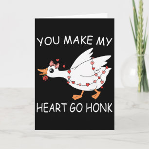 Carte Vous faites battre mon cœur Honk Saint-Valentin Ca