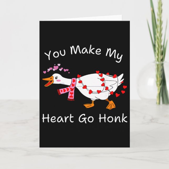 Carte Vous faites battre mon cœur Honk Saint-Valentin Oi (Devant)