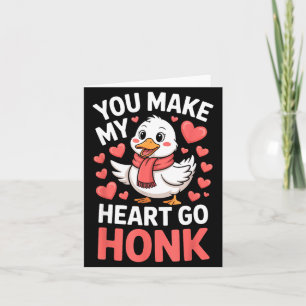 Carte Vous faites battre mon cœur Honk Saint-Valentin Oi