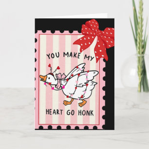 Carte Vous faites battre mon cœur Honk Saint-Valentin Oi