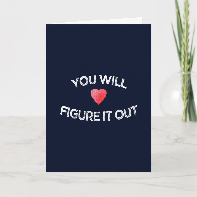 Carte Vous finirez par trouver la solution Design motiva (Devant)
