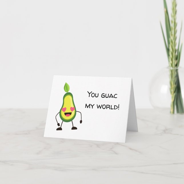 Carte Vous Guac Mon Monde Salutation (Devant)