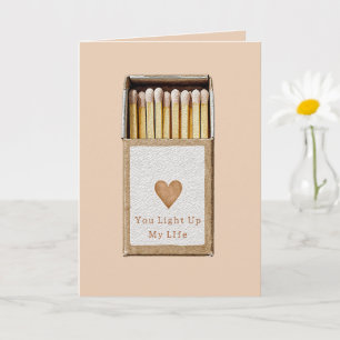 Carte Vous illuminez mon cœur d'amour de vie