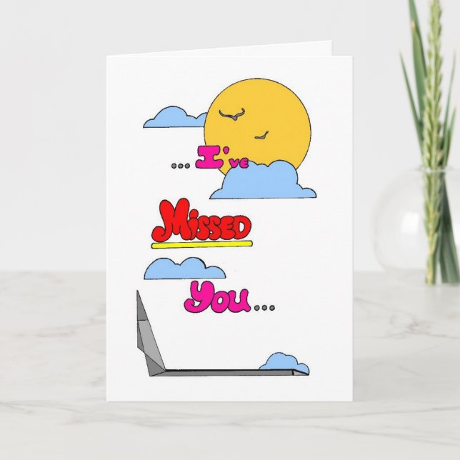 Carte Vous manquez ! (Devant)