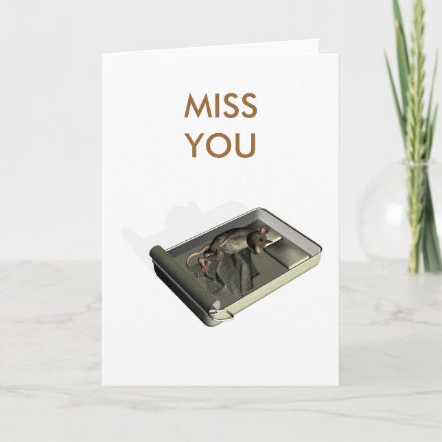 Carte vous manquez beaucoup (Devant)