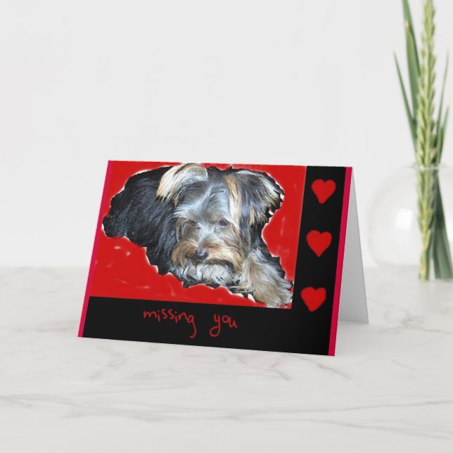 Carte Vous manquez (carte de voeux) (Devant)