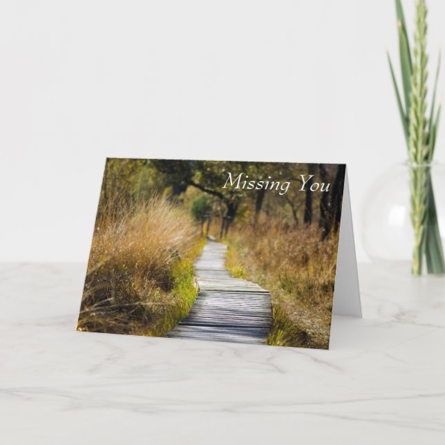 Carte Vous manquez, chemin vers la paix (Devant)