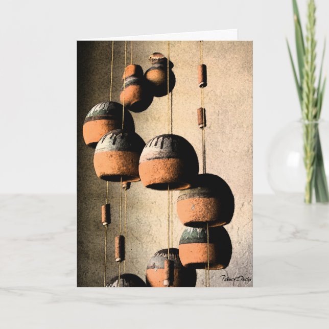 Carte Vous Manquez De Vent D'Argile Spirale Chimes Encor (Devant)