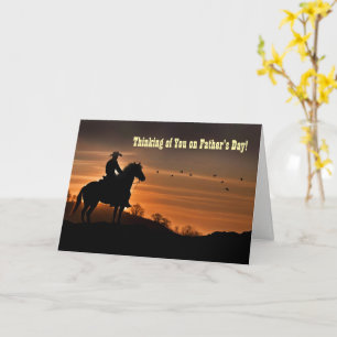 Carte Vous manquez Fête des Pères Cowboy Country