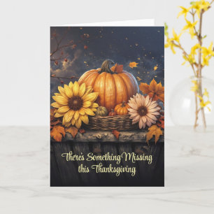Carte Vous Manquez Thanksgiving Joli automne automne fle