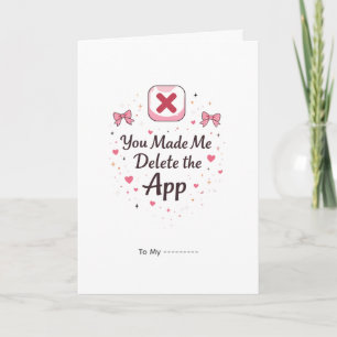 Carte Vous m'avez fait supprimer l'application Design dr