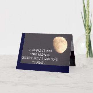 Carte Vous me manquez (carte lune)