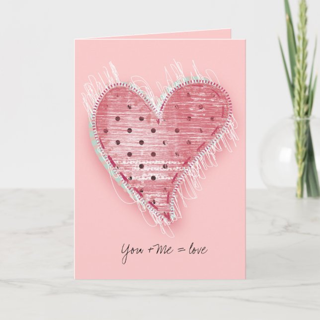 Carte Vous + Moi = Amour (Devant)