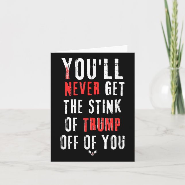 Carte Vous N'Aurez Jamais L'Odeur De Trump En Vous (Devant)