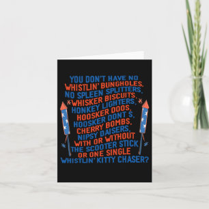 Carte Vous n'avez pas de Whistlin’ Bungholes drôle Juill