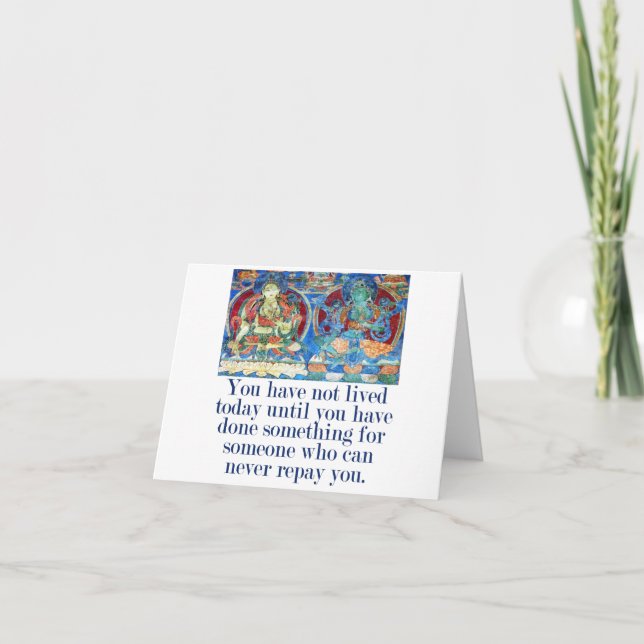 Carte Vous N'Avez Pas Vécu Aujourd'Hui - Citation De Com (Devant)