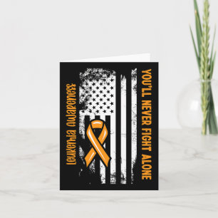 Carte Vous ne lutterez jamais seul Cancer du Sang Leukem