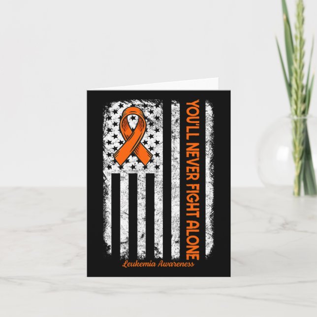 Carte Vous ne lutterez jamais seul Cancer du Sang Leukem (Devant)