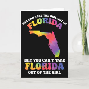 Carte Vous ne pouvez pas sortir la Floride de la fille e