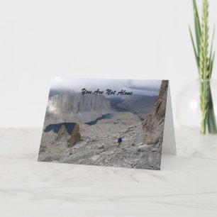 Carte Vous N'Êtes Pas Seul Solitaire Hiker Mountain Symp