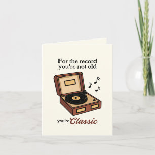 Carte Vous n'êtes pas vieux, vous êtes de la musique cla