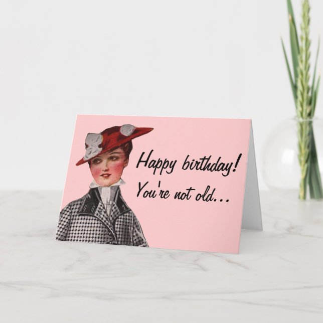 Carte Vous n'êtes pas vieux... Vous êtes Vintage ! (Devant)