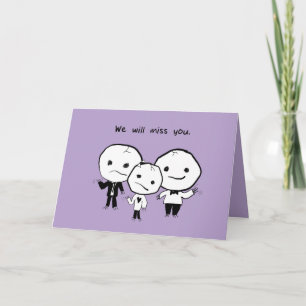 Carte Vous Nous Manquerez. Eh bien, certains d'entre nou