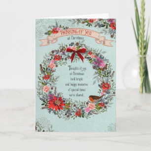 Carte vous pensez à noël