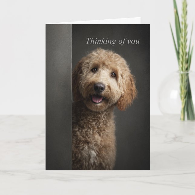 Carte Vous pensez à votre Goldendoodle (Devant)