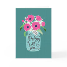 Vous Pensez à Vous Belle-Maman Pot Mason de Fleur