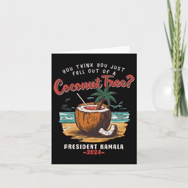 Carte Vous Pensez Être Tombé D'Un Kama De Cocotier (Devant)