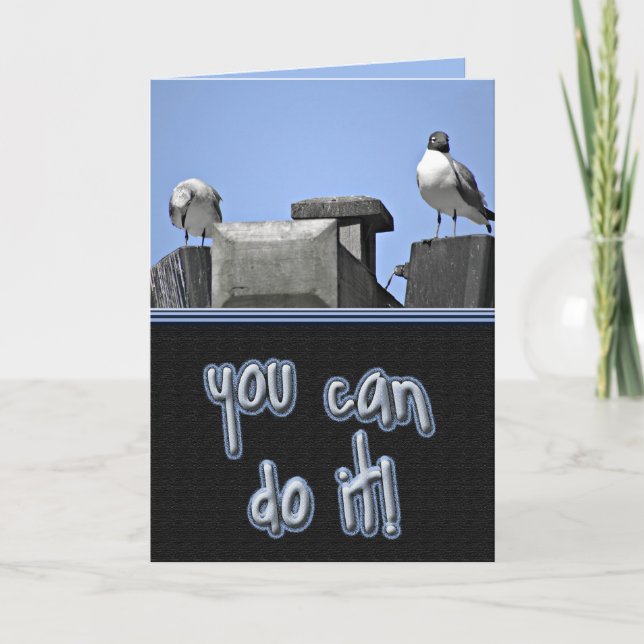 Carte Vous pouvez le faire des oiseaux (Devant)