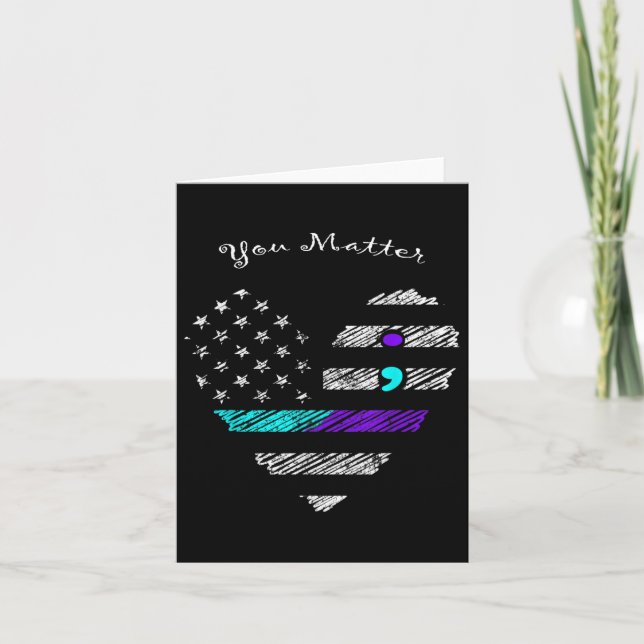 Carte Vous Prévention du suicide Sensibilisation Marche  (Devant)