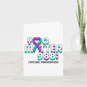 Carte Vous Problème 988 Prévention du suicide Prévention