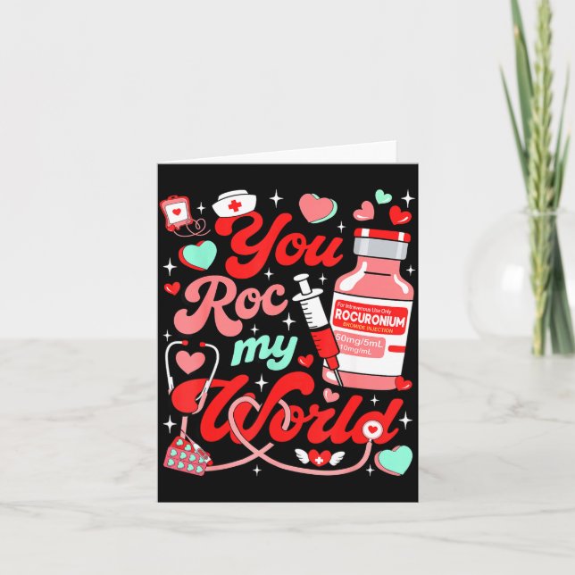 Carte Vous Roc Mon Monde Infirmière Fête De La Saint-Val (Devant)