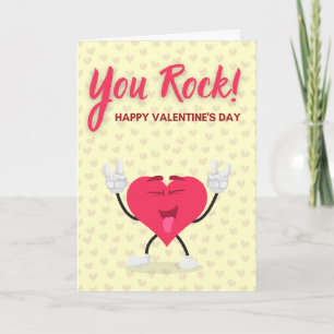 Carte Vous, Rock ! Funny Valentine Card