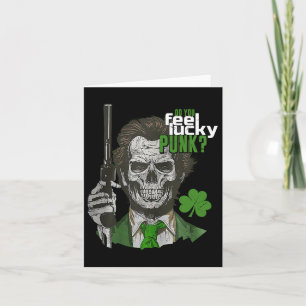 Carte Vous Sentez Lucky Punk Funny Jour de la Saint Patr