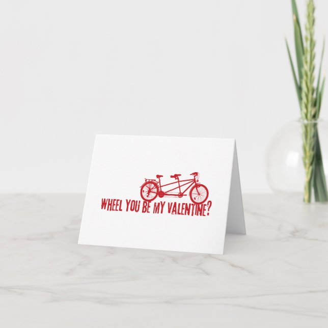 Carte Vous serez ma Saint-Valentin Vélo de la Saint-Vale (Devant)