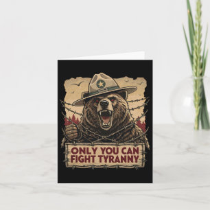 Carte Vous seul pouvez combattre la tyrannie - défendre