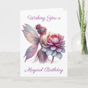 Carte Vous souhaitant un anniversaire magique   Page à c