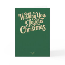 Vous souhaitant un Joyeux Noël avec une salutation