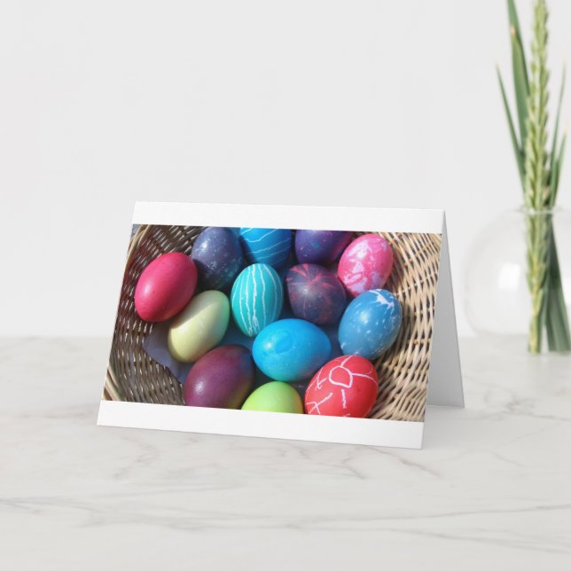 CARTE VOUS SOUHAITEZ DES VACANCES DE PÂQUES HEUREUSES ET (Devant)