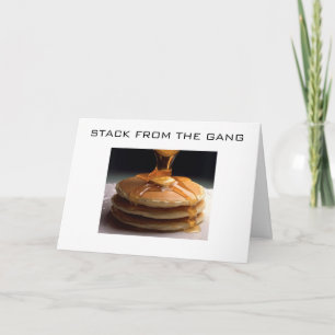 CARTE VOUS SOUHAITEZ NE PAS PANCAKES DU GANG