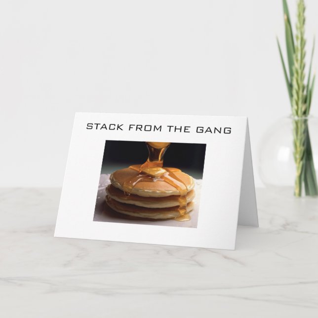 CARTE VOUS SOUHAITEZ NE PAS PANCAKES DU GANG (Devant)