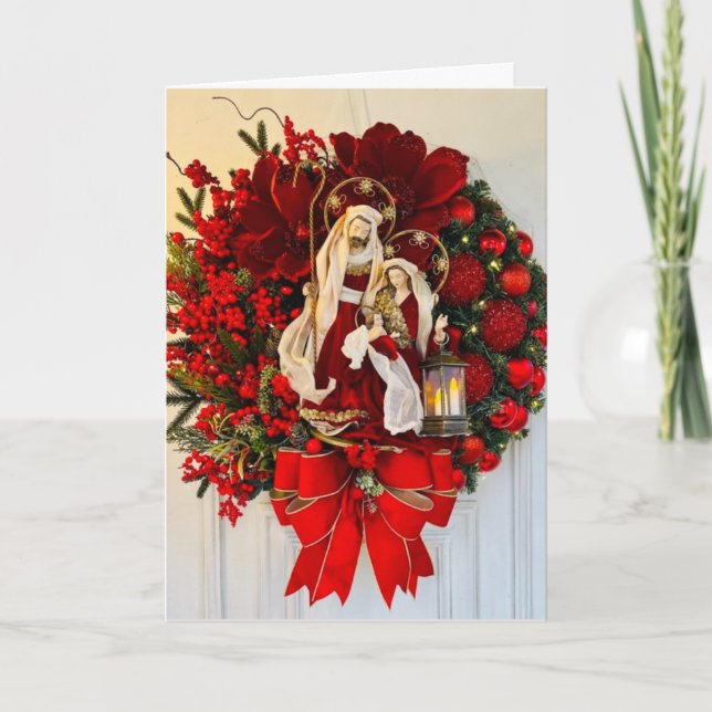 CARTE VOUS SOUHAITEZ UNE "CRISTMAS TRÈS BÉNÉFICIÉE" (Devant)