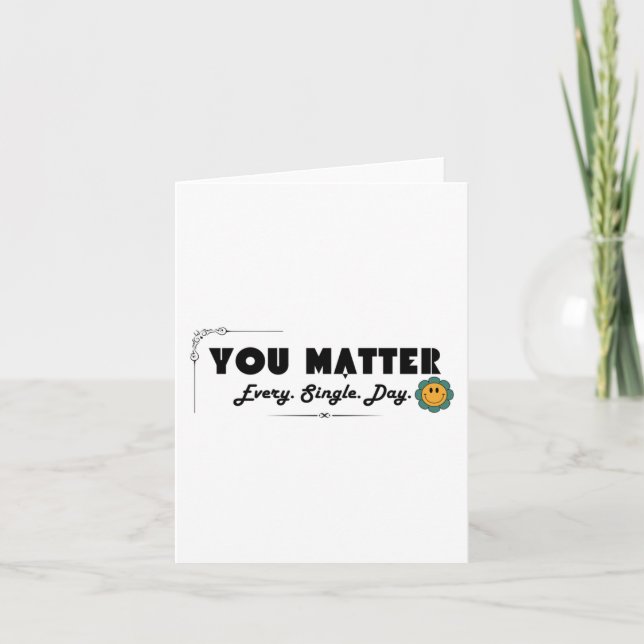 Carte Vous Tous. Simple. Jour. Autocollant (Devant)
