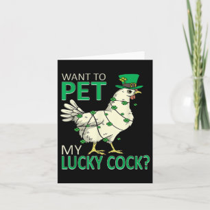 Carte Vous Voulez Pet Mon Lucky Drôle Jour de la Saint P
