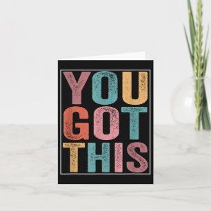 Carte Vous Y Arrivez Design De Jour De Test Motivationne