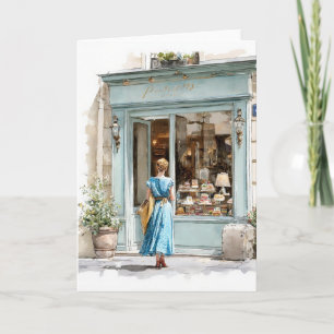 Carte Voyage À La Boulangerie En Aquarelles